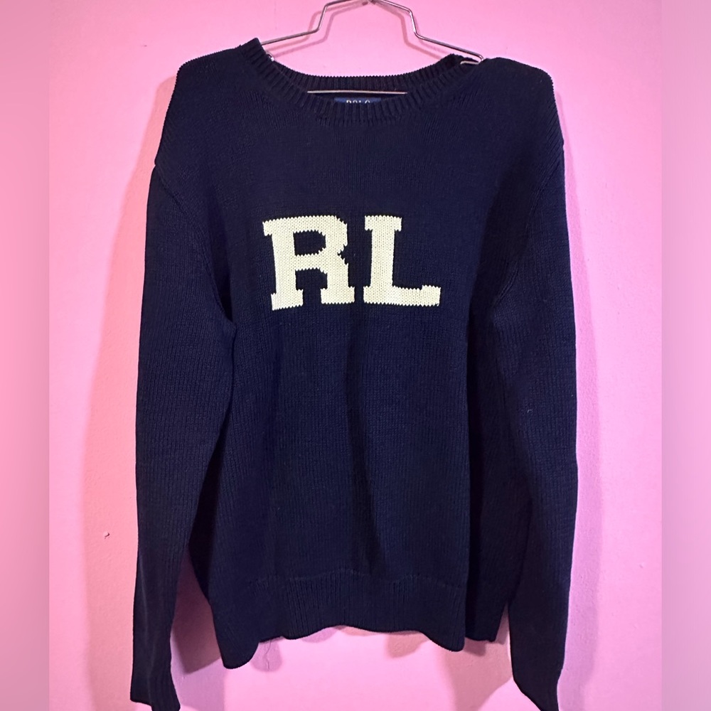 MEN’S COTTON KNIT POLO RALPH LAUREN INITIAL SWEATER